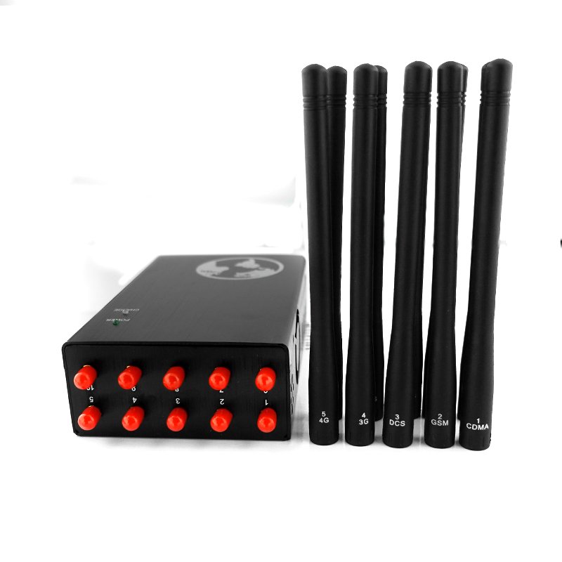4g gps mobiltelefone wlan-störsender shj10hd03 mit 10 antennen