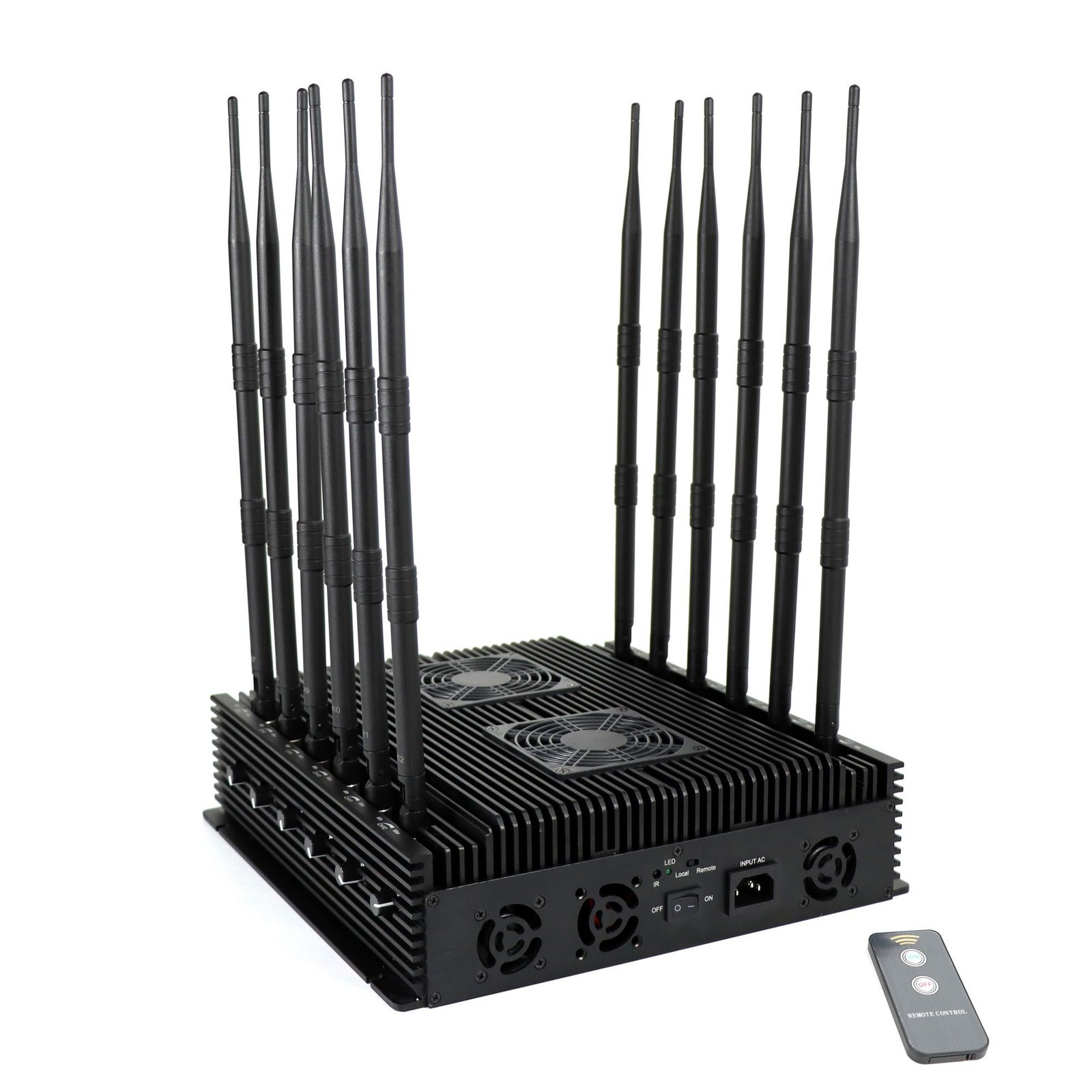desktop wifi 3g 4g 5g handy-störsender shj12dt05 mit 12 antennen